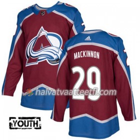 Lasten NHL Colorado Avalanche Pelipaita Nathan MacKinnon 29 Adidas 2017-2018 Burgundy Punainen Authentic